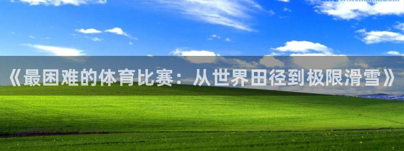 米兰体育官方正版app五金厂：《最困难的体育比赛：从世界田径